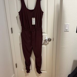 Prana Deep Red Jumpsuit